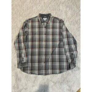 Carhartt Men's Plaid Flannel Shirt, Relaxed Fit, Long Sleeve, XL